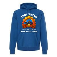 Turkey Trot Squad Funny Thanksgiving Running Costume Gift Premium Hoodie