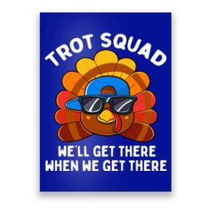 Turkey Trot Squad Funny Thanksgiving Running Costume Gift Poster