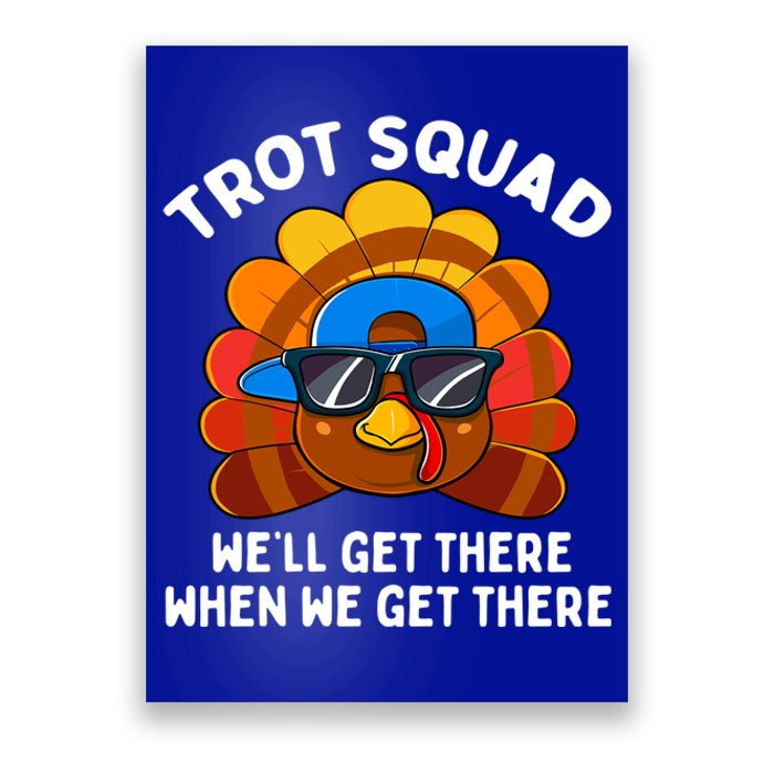 Turkey Trot Squad Funny Thanksgiving Running Costume Gift Poster