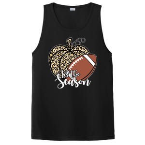 Tis The Season Leopard Pumpkin Football Fall Autumn PosiCharge Competitor Tank