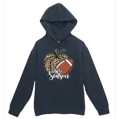 Tis The Season Leopard Pumpkin Football Fall Autumn Urban Pullover Hoodie