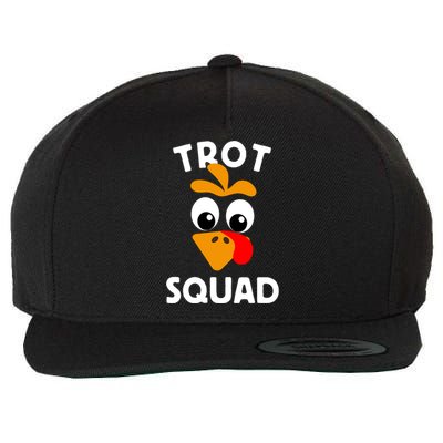 Turkey Trot Squad Running Meaningful Gift Wool Snapback Cap