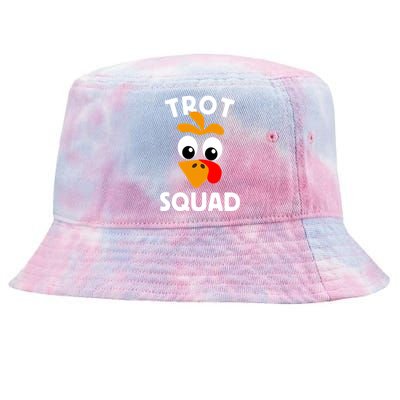 Turkey Trot Squad Running Meaningful Gift Tie-Dyed Bucket Hat