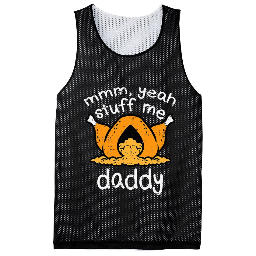 Thanksgiving Turkey Stuff Me Funny Mesh Reversible Basketball Jersey Tank