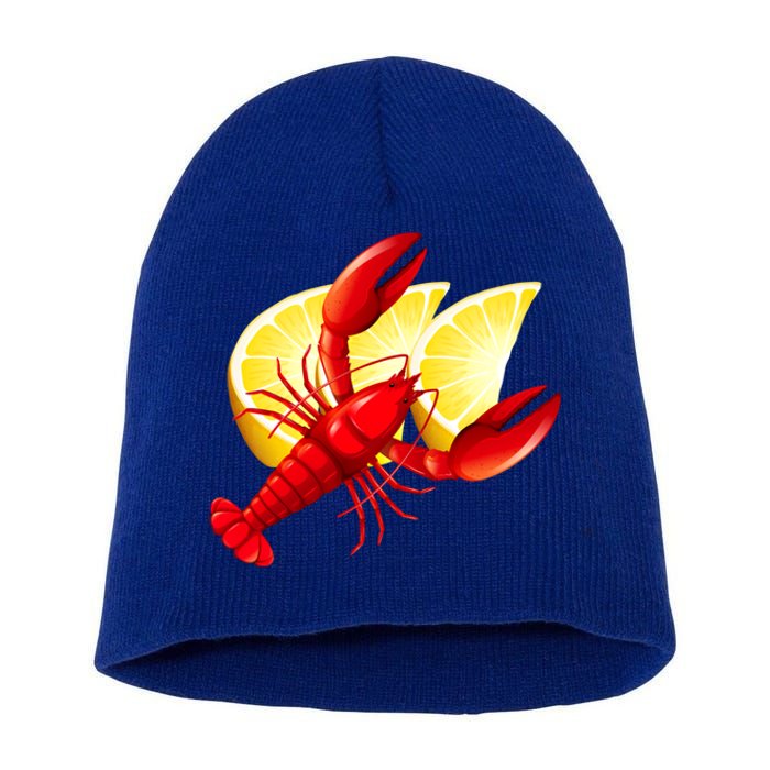 Tis The Season New Orleans Crawfish Mardi Gras Gift Short Acrylic Beanie