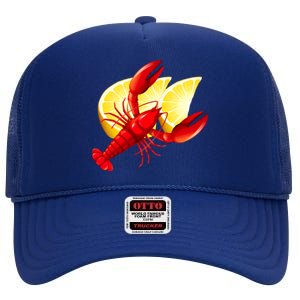 Tis The Season New Orleans Crawfish Mardi Gras Gift High Crown Mesh Back Trucker Hat