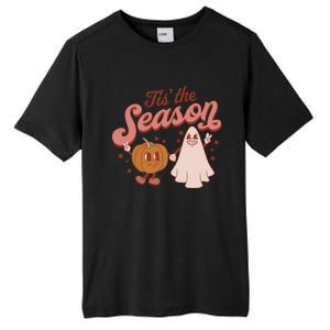 Tis' The Season Ghost Fall Pumpkin Season Autumn Halloween Gift Tall Fusion ChromaSoft Performance T-Shirt