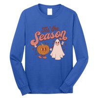 Tis' The Season Ghost Fall Pumpkin Season Autumn Halloween Gift Long Sleeve Shirt