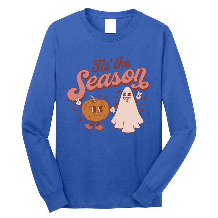 Tis' The Season Ghost Fall Pumpkin Season Autumn Halloween Gift Long Sleeve Shirt