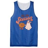 Tis' The Season Ghost Fall Pumpkin Season Autumn Halloween Gift Mesh Reversible Basketball Jersey Tank