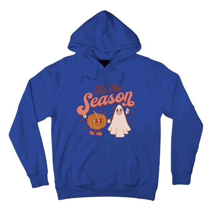 Tis' The Season Ghost Fall Pumpkin Season Autumn Halloween Gift Tall Hoodie