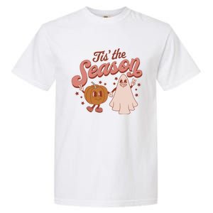 Tis' The Season Ghost Fall Pumpkin Season Autumn Halloween Gift Garment-Dyed Heavyweight T-Shirt