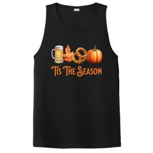 Tis The Season Pumpkin Beer Pretzel Fall Funny Oktoberfest Gift PosiCharge Competitor Tank