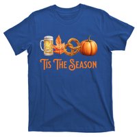 Tis The Season Pumpkin Beer Pretzel Fall Funny Oktoberfest Gift T-Shirt