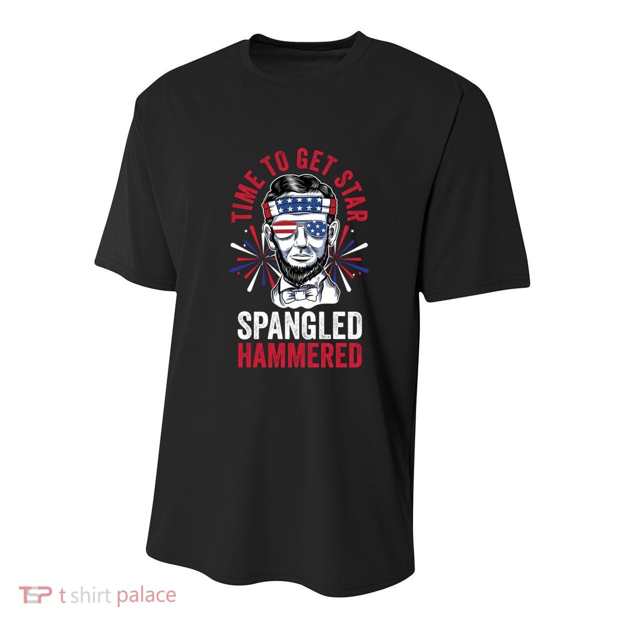 Time To Star Spangled Hammered Fireworks Director Lincoln Cool Gift Youth Performance Sprint T-Shirt