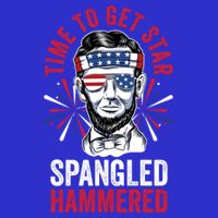 Time To Star Spangled Hammered Fireworks Director Lincoln Cool Gift Zip Tote Bag