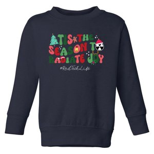 Tis The Season To Radiate Joy Christmas Rad Tech Radiology Toddler Sweatshirt