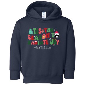 Tis The Season To Radiate Joy Christmas Rad Tech Radiology Toddler Hoodie