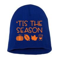 Tis The Season Fall Coffee Tea Towel Game Day Great Gift Short Acrylic Beanie