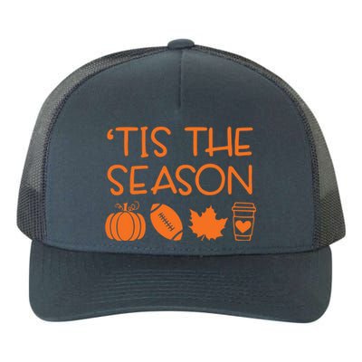 Tis The Season Fall Coffee Tea Towel Game Day Great Gift Yupoong Adult 5-Panel Trucker Hat