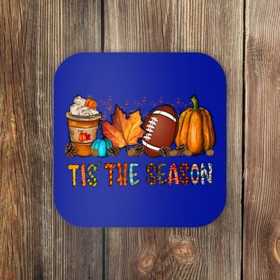 Tis The Season Coffee Fall Football And Halloween Pumpkin Meaningful Gift Coaster