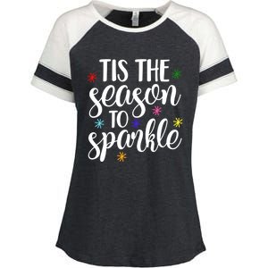 Tis The Season To Great Gift Enza Ladies Jersey Colorblock Tee