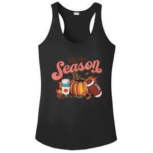 Tis' The Season Leopard Pumpkin Halloween Fall Autumn Retro Gift Ladies PosiCharge Competitor Racerback Tank