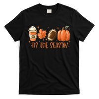Tis The Season Fall Coffee Football Lover T-Shirt