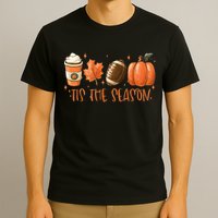 Tis The Season Fall Coffee Football Lover T-Shirt