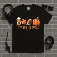 Tis The Season Fall Coffee Football Lover T-Shirt