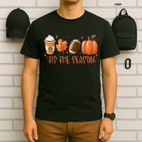 Tis The Season Fall Coffee Football Lover T-Shirt
