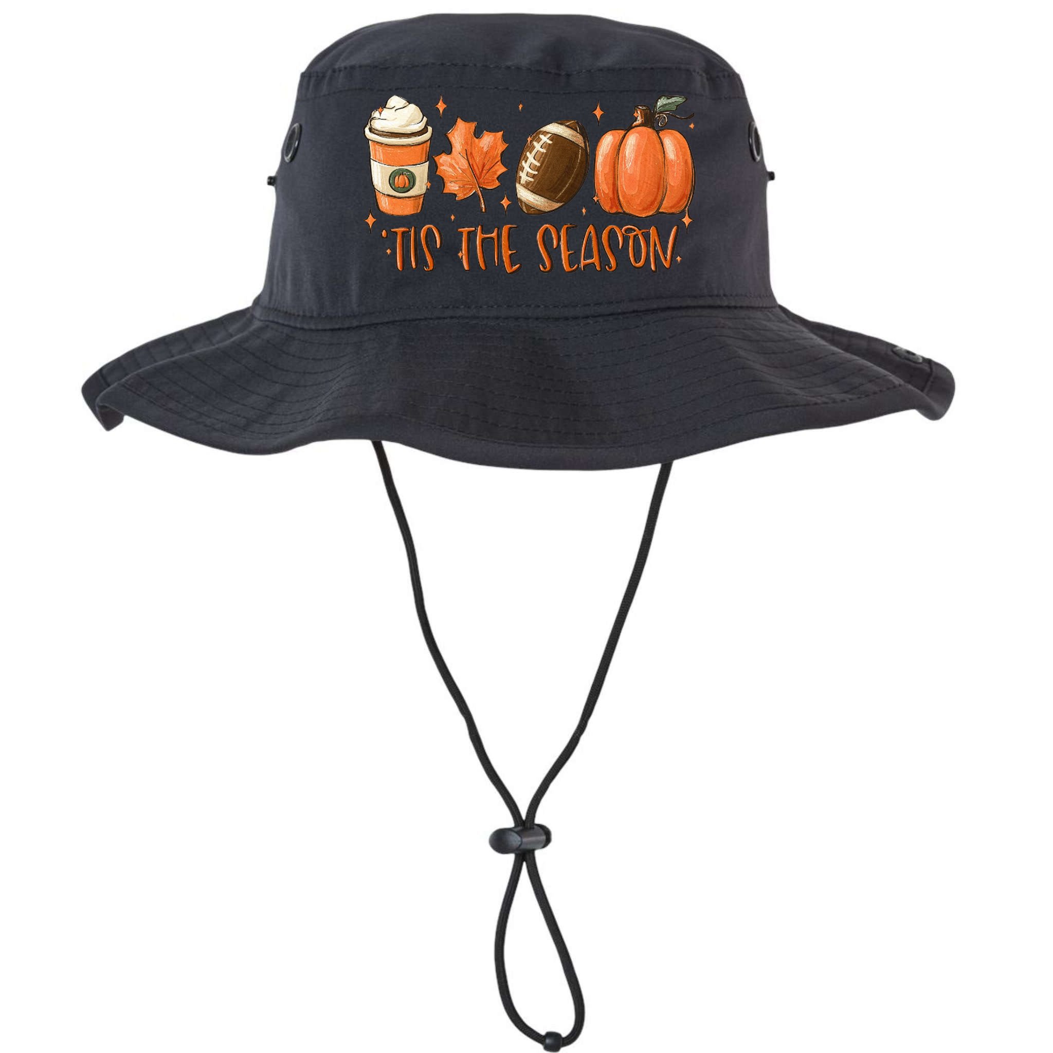 Tis The Season Fall Coffee Football Lover Bucket Hat