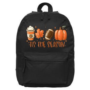 Tis The Season Fall Coffee Football Lover 16 in Basic Backpack