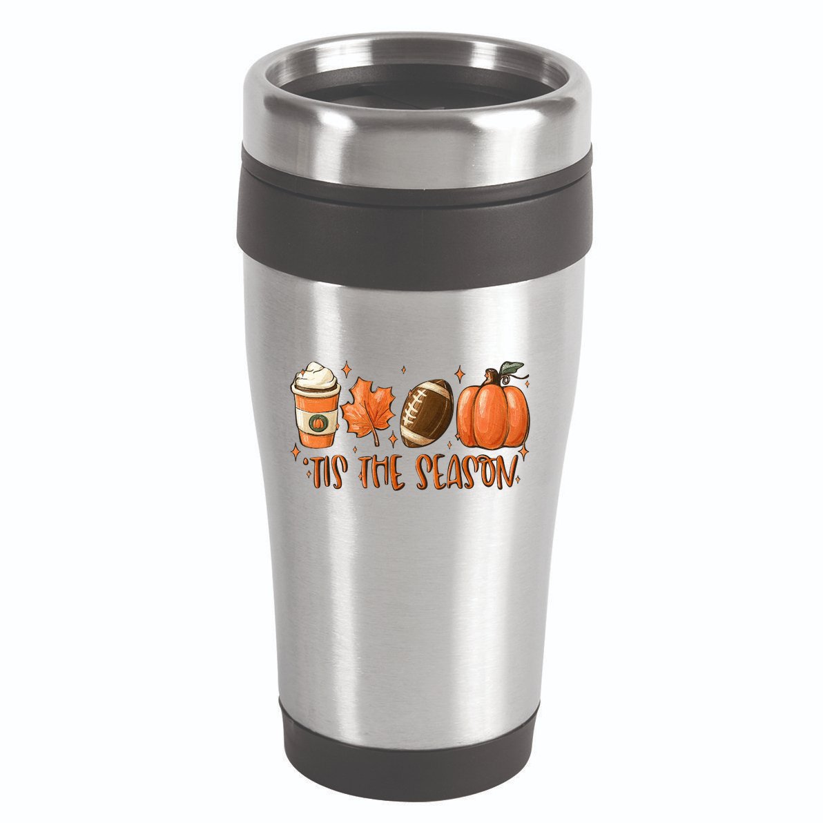 Tis The Season Fall Coffee Football Lover 16oz Travel Tumbler