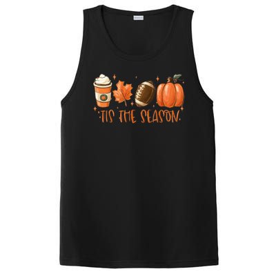 Tis The Season Fall Coffee Football Lover PosiCharge Competitor Tank