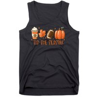 Tis The Season Fall Coffee Football Lover Tank Top