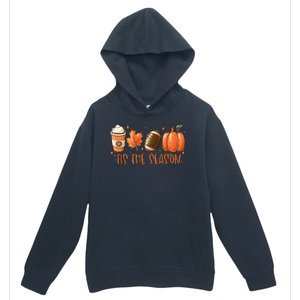 Tis The Season Fall Coffee Football Lover Urban Pullover Hoodie