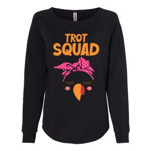 Turkey Trot Squad Running Funny Gift Womens California Wash Sweatshirt