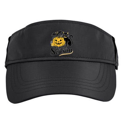 Tis The Season Halloween Bats Pumpkin Fall Funny Cute Adult Drive Performance Visor