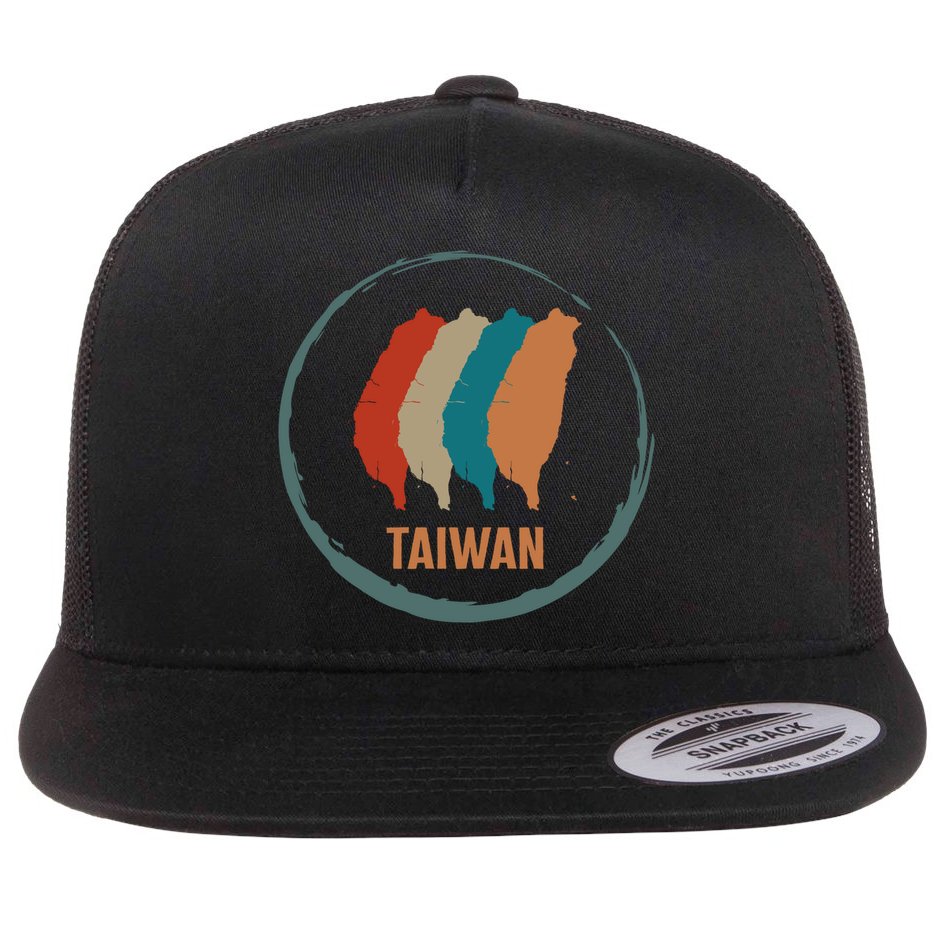Taiwan Taipei Taiwan Map Chinese Taiwanese Country Free Vac Cool Gift Flat Bill Trucker Hat