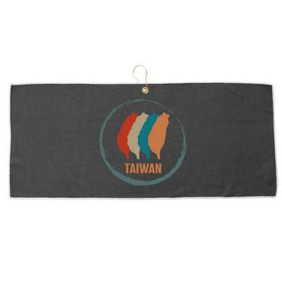 Taiwan Taipei Taiwan Map Chinese Taiwanese Country Free Vac Cool Gift Large Microfiber Waffle Golf Towel