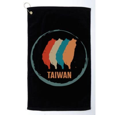 Taiwan Taipei Taiwan Map Chinese Taiwanese Country Free Vac Cool Gift Platinum Collection Golf Towel