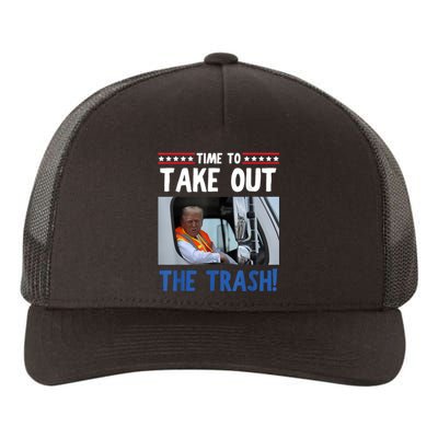 Time To Take Out The Trash Funny Trump Garbage Truck Yupoong Adult 5-Panel Trucker Hat