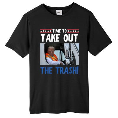 Time To Take Out The Trash Funny Trump Garbage Truck Tall Fusion ChromaSoft Performance T-Shirt