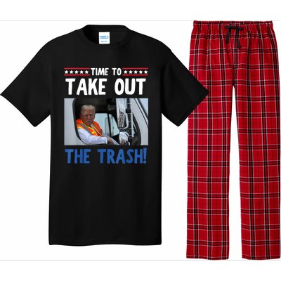 Time To Take Out The Trash Funny Trump Garbage Truck Pajama Set