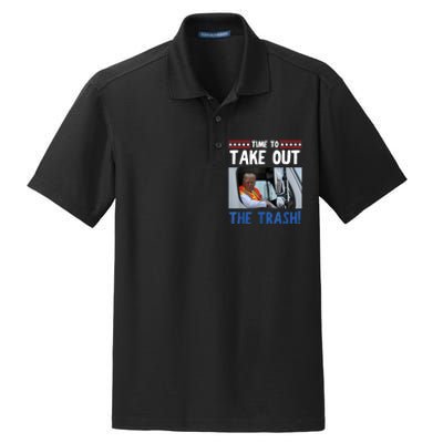 Time To Take Out The Trash Funny Trump Garbage Truck Dry Zone Grid Polo