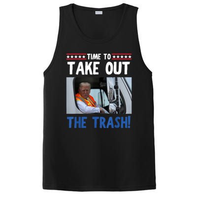 Time To Take Out The Trash Funny Trump Garbage Truck PosiCharge Competitor Tank