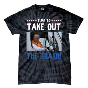 Time To Take Out The Trash Funny Trump Garbage Truck Tie-Dye T-Shirt