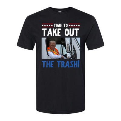 Time To Take Out The Trash Funny Trump Garbage Truck Softstyle CVC T-Shirt