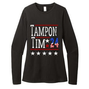 Tampontim Tampon Tim Funny KamalaS Vice President Tim Walz Womens CVC Long Sleeve Shirt